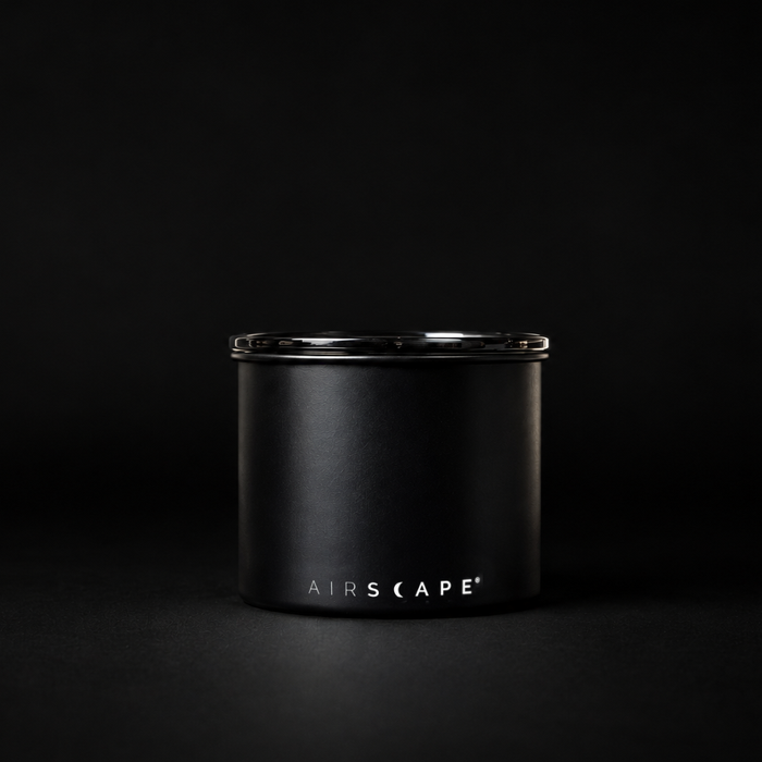 Airscape Kaffeedose aus Metall mit doppelter Wand, luftdicht verschlossen, ideal zur Frischebewahrung von Kaffee.