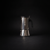 Bialetti Venus Espressokocher aus Edelstahl mit schwarzem Griff, für die Zubereitung von Espresso auf Herdplatten