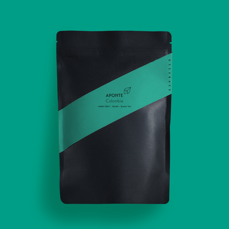 Kolumbianischer Aponte Espresso Kaffee in 250g Packung, frisch und aromatisch, für intensiven Kaffeegenuss